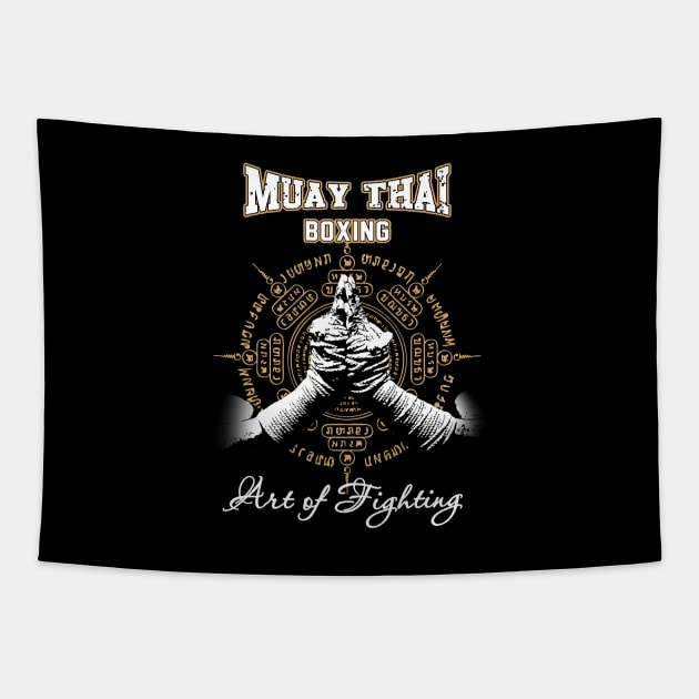 Muay-Thai Boxing Art of Fighting Tapestry by kaitokid