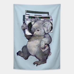 Boombox Koala Tapestry