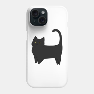 Mad black kitty Phone Case