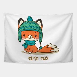 cute fox Tapestry