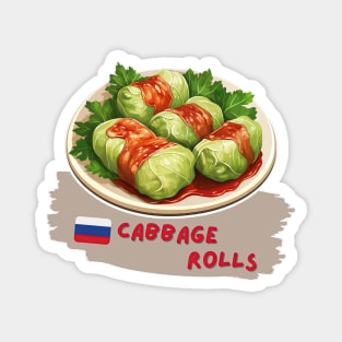 Cabbage rolls | Russian food Magnet