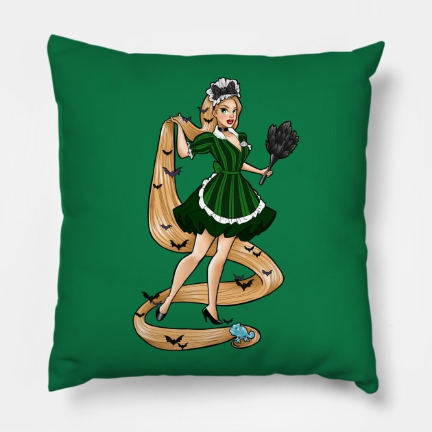 Tangled Maid Pillow by Becca Whitaker