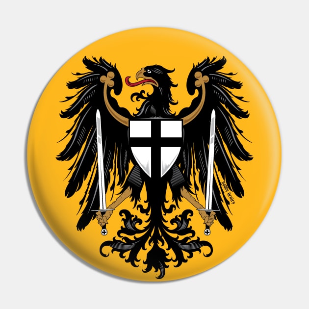 Teutonic Eagle  REVISED  (lt tees) Pin by Illustratorator