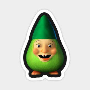 Funny Avocado Gnome Magnet