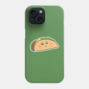 Sad Kawaii Taco Phone Case