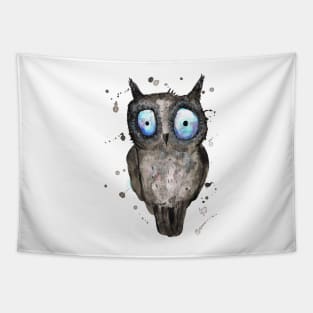 Blue eyed owl Tapestry