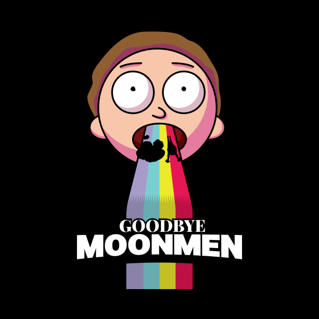 Goodbye Moonmen - Rick And Morty - Tapestry | TeePublic
