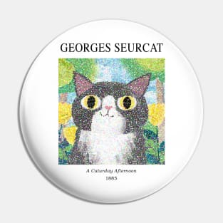 Georges Seurcat Gallery Cat Pin