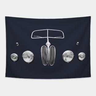 Bristol 403 1950s British classic car minimalist grille Tapestry