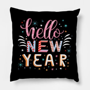 Hello New Year Pillow