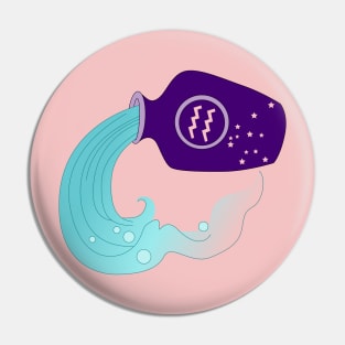 Aquarius (Royal Purple) Pin