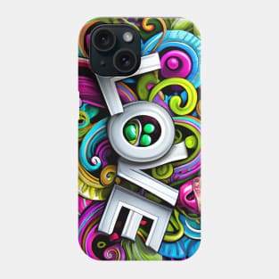 Rainbows & Hearts LOVE Graffiti Phone Case