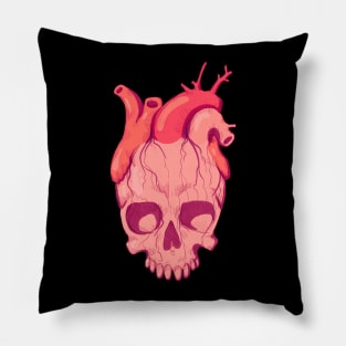 Heart Skull Pillow