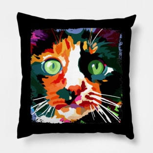 Tortoiseshell Pop Art - Cat Lover Gift Pillow