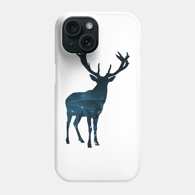 Space Inside deer Phone Case by styleandlife