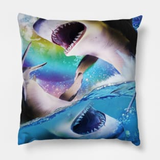Yin-Yang Sharks, Rainbow Space Shark Pillow