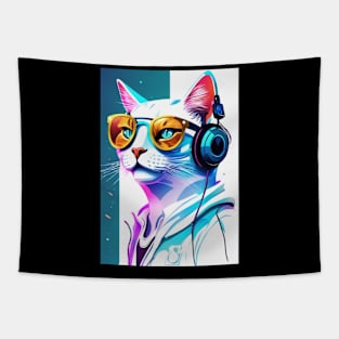 Cat DJ Tapestry
