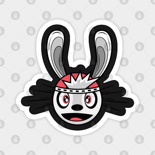 Excited Jackrabbit Engarde Magnet by MOULE