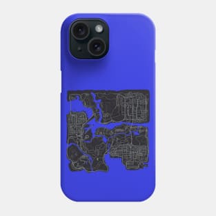 San Andreas Map Phone Case