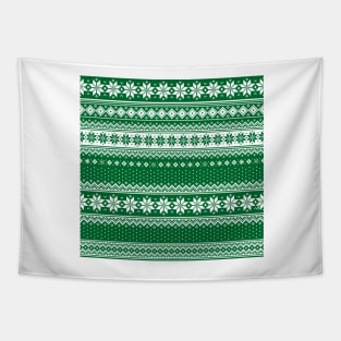 Nordic Scandinavian Christmas Green2 Tapestry