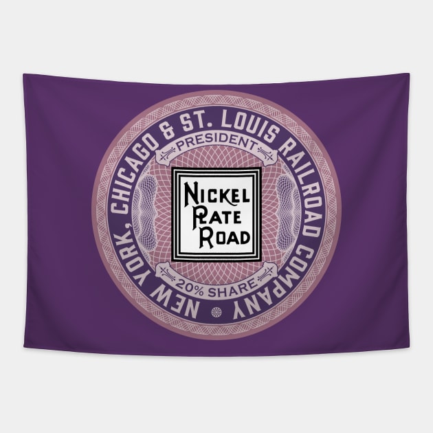New York, Chicago and St Louis Railroad - Nickel Plate Road (18XX Style) Tapestry by Railroad 18XX Designs