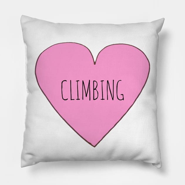 Love Climbing Pillow by wanungara