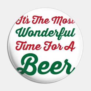 Most Wonderful Time for a Beer Pin