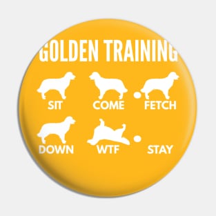 Golden Training Golden Retriever Dog Tricks Pin