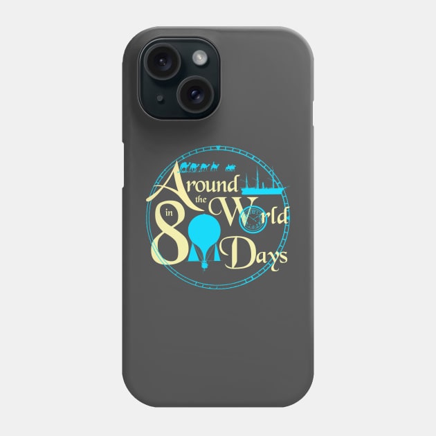 AROUND THE WORLD IN 80 DAYS Phone Case by KARMADESIGNER T-SHIRT SHOP