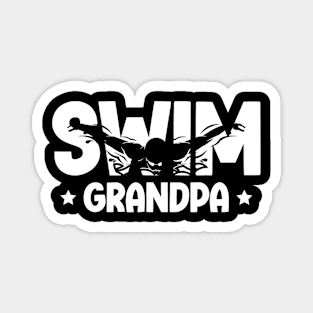 Swim Grandpa Of A Swimmer Grandfather Swimming Grandpa Magnet