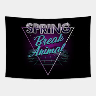 Spring Break Animal 80's Spring Season Meme Tapestry