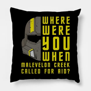 Where were you? Pillow