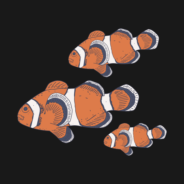 Clownfish - Underwater Creature - Clown Sea Animal by DeWinnes