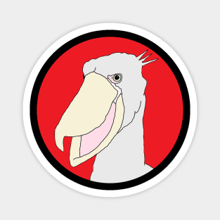 Shoebill Stork Cartoon Magnet