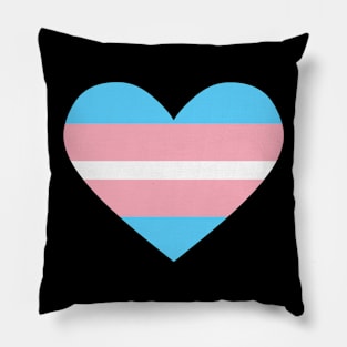 Trans pride heart Pillow