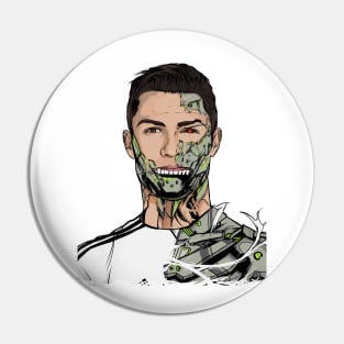 Football Legends Cristiano Ronaldo Real Madrid Robot Pin