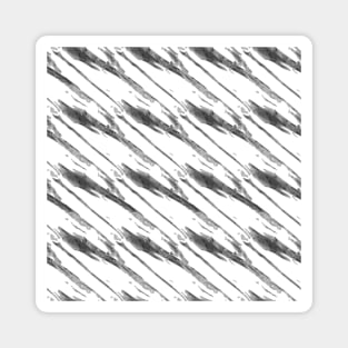 Dark gray oblique abstraction on white background Magnet