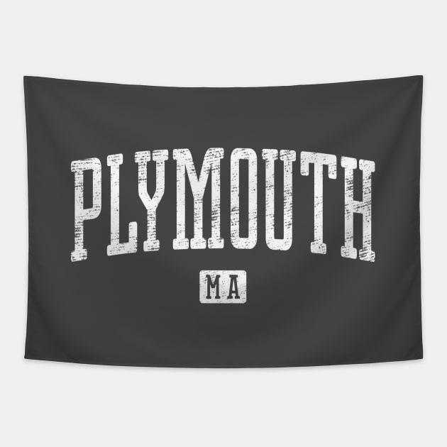 Plymouth MA Vintage City Tapestry by Vicinity