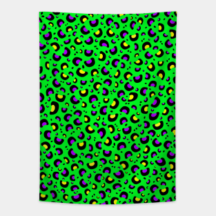 Green Leopard Spots Tapestry