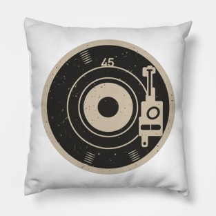 45 Record Adapter (Distressed) Pillow