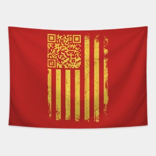 QR President Trump Dance Code Trump 45 47 Tapestry