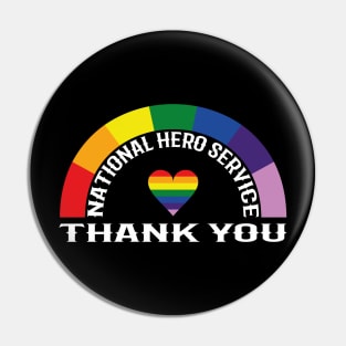 Thank You NHS, NHS Hero, Rainbow, NHS Nurse, NHS UK Pin