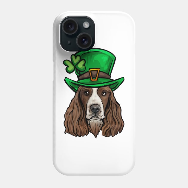 St Patricks Day English Springer Spaniel Phone Case by whyitsme