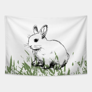 Cute bunny print Tapestry