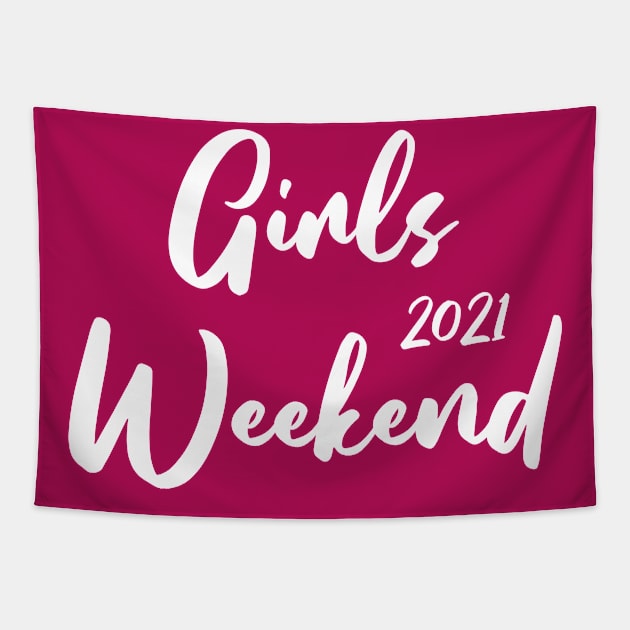 Cute Girls Weekend 2021 Tapestry by Lulaggio