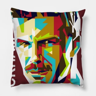 David Beckham art Pillow