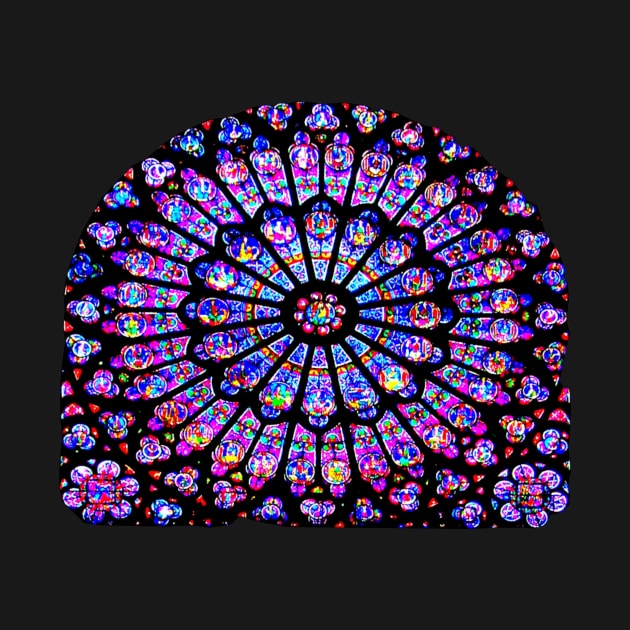 Notre Dame Rose Window by stevepaint