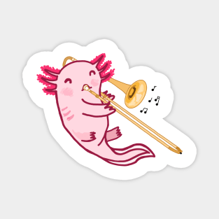 Trombone Axolotl Magnet