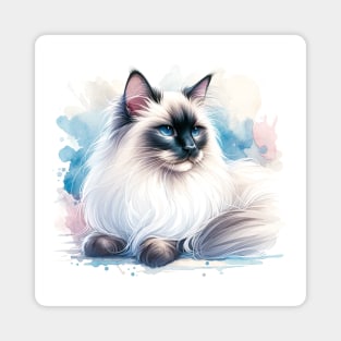 Balinese - Watercolor Cat Magnet