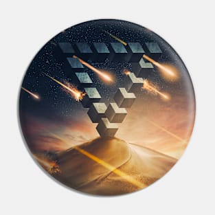 Abstract meteor shower Pin